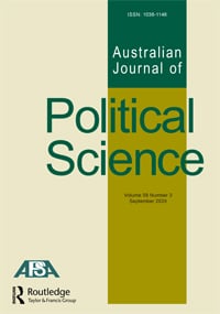 Australian Journal of Political Science cover